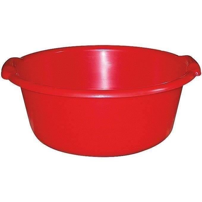 Bassine ronde 11L - D: 36.5cm - H 14cm - rouge