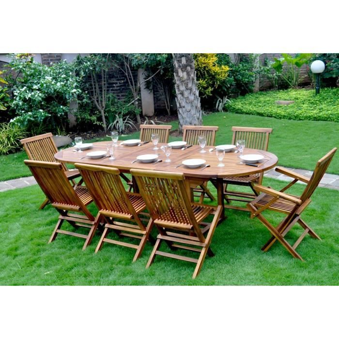 Salon Jardin 8 A 10 Personnes Achat Vente Pas Cher