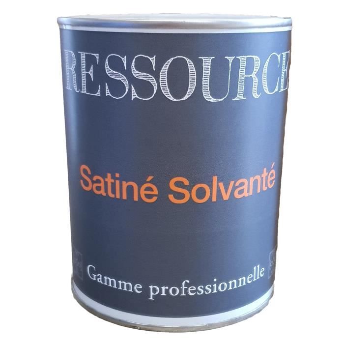 Peinture RESSOURCE Satine Solvante Blanc 1L