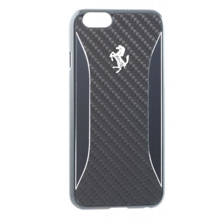 Ferrari Coque Iphone 6s 6 Gt Experience Aluminium Et Carbone Noire Cdiscount Telephonie