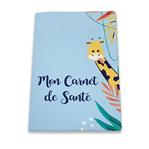 Protège carnet de santé pour enfant ou adulte - Fabrication française -  modèle Girafe bleu - Cdiscount Puériculture & Eveil bébé