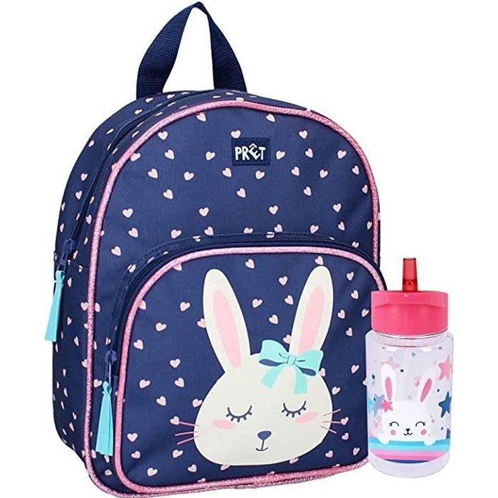 SAC DOS ENFANT LAPIN POUR MATERNELLE GARDERIE FILLES 2 5