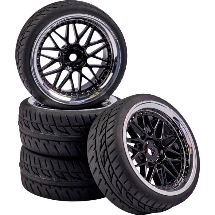 Jeu De 4 Roues Tout-Terrain Carson 1:10 Pour Modèles RC 2WD - Pneus Adaptés Aux Jantes 12mm