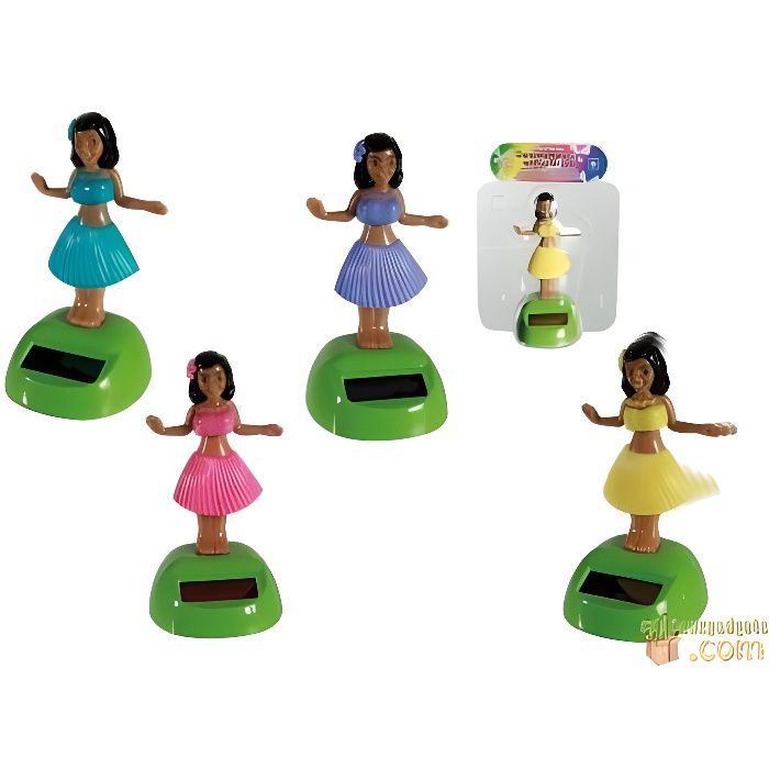 Hawaienne Voiture Décoration De Voiture Solaire Danse Jouet Bureau Fournitures Maison Décoration Intérieure Danse Solaire Voiture Danseuse Solaire Voiture Figurine Solaire Dansante Hawaïens 