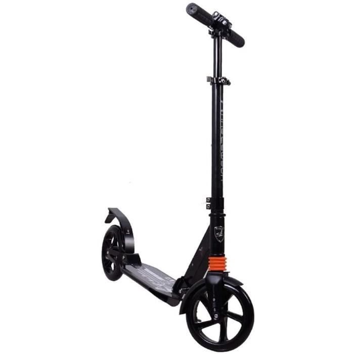 Trottinette Pliable Adulte Et Ado – Ultra Robuste 100 Kg, Frein à Main, Hauteur Réglable 3 Positions, Idéale Ville & Loisirs