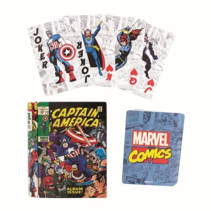 MARVEL - Comic Books Designs - Carte de Jeu à Jouer - Cdiscount Jeux -  Jouets
