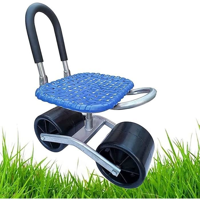 Happytools Chariot De Jardin Roulant Avec Siège, Trottinette De