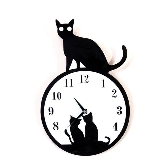 Horloge Murale Chat Decoration Murale Pendule Cdiscount Maison Horloge Murale Chat Decoration Murale Pendule Cdiscount Maison