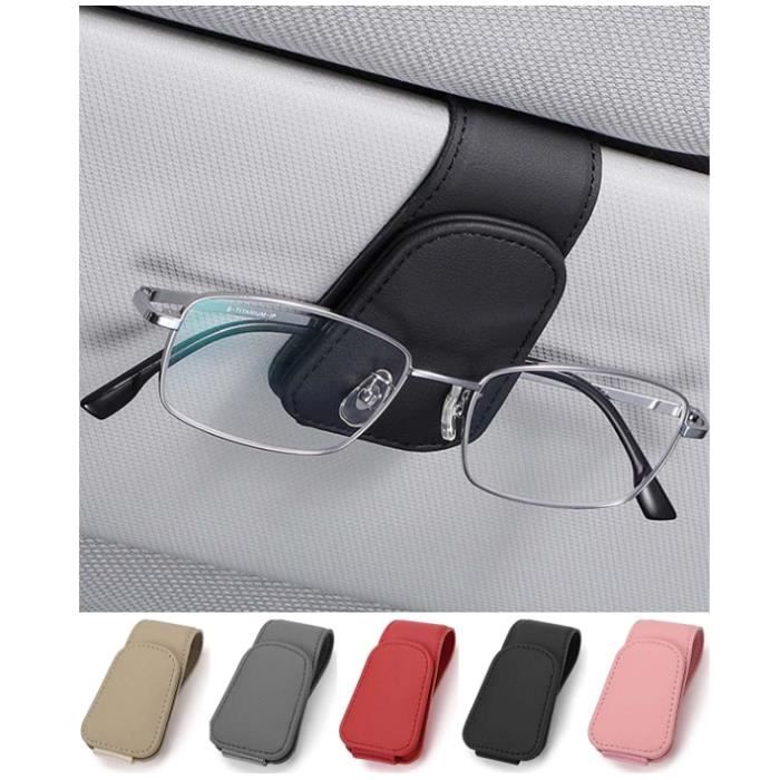 ULTECHNOVO Porte-Lunettes Peluche - Support Double Doublé Anti-Rayures Gris Pour Lunettes De Soleil Et Vue