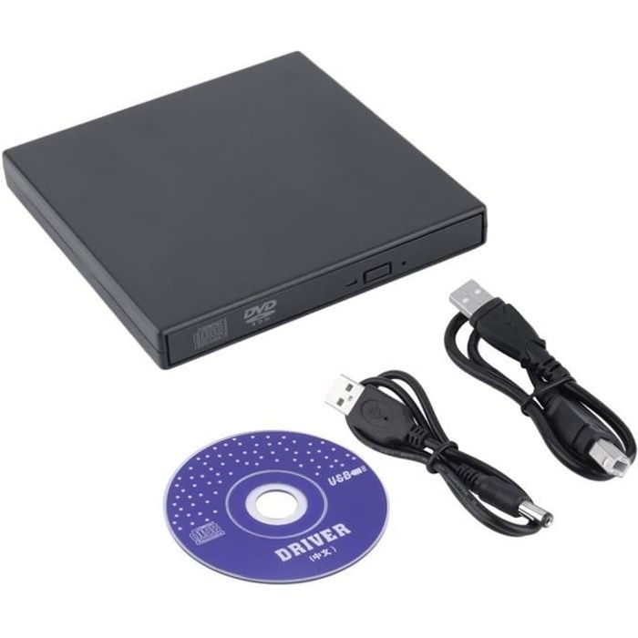 Lecteur de disque dur externe USB CD DVD Lecteur de CD Lecteur optique pour  PC portable - Cdiscount Informatique