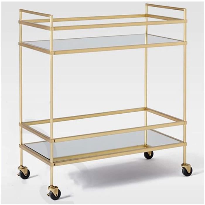 TABLE D'APPOINT DESSERTE BAR Chariot De Loft en Métal Antique EUR 89,75