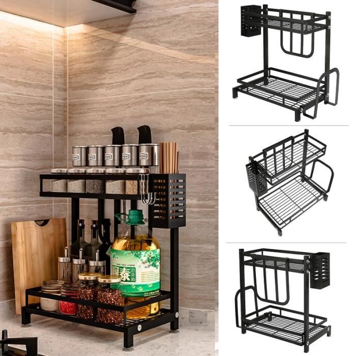 Accessoire Rangement Cuisine Organisateur De Cuisine YOYEAH - Support Planche à Découper Et Porte-Couvercles Gain De Place Accessoire Organisation Cuisine