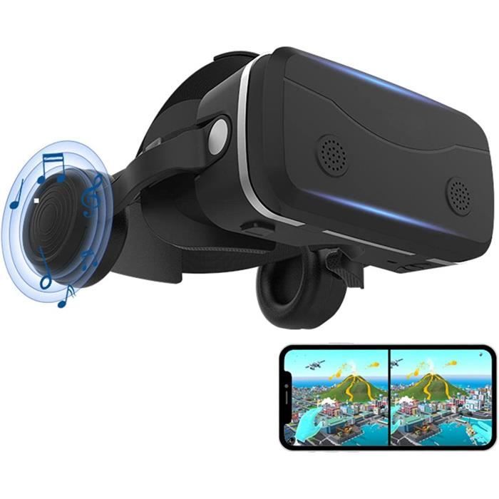 Lunettes VR 3D - Casques de réalité virtuelle pour PC avec lentille HD Blue  Light - Casque VR Respirant pour Votre Smartphone e[416] - Cdiscount