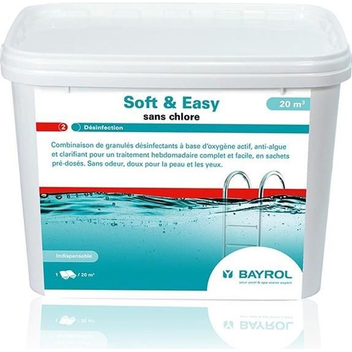 Soft & Easy - sans chlore - 20m3 - 4,5 kg de Bayrol - Produits chimiques