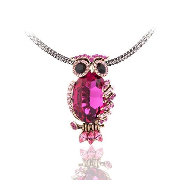 Broche Fashion Hibou Vintage - Cristal Strass Plaqué Or - Cadeau Fête Des Mères