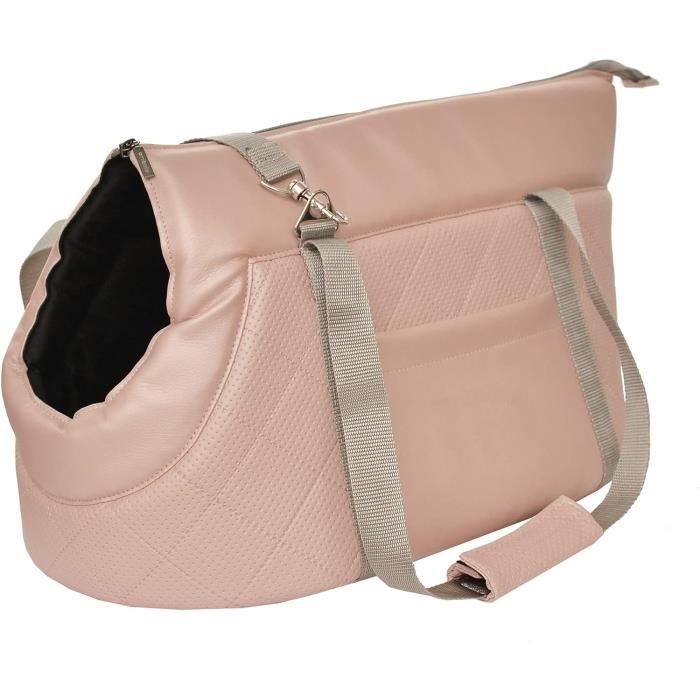Comparer les prix de Sac de transport pour chiens Sac de transport pour chats, rose, Nouveau, L 47 x 28 x 29 cm, cuir artificiel