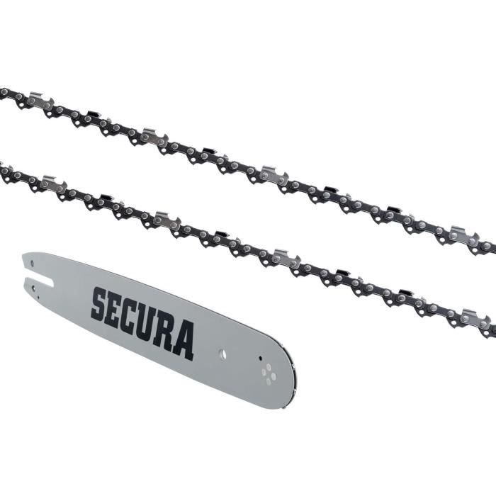 Sägenspezi Guide 38cm .325 + 2 Chaînes 64 Maillons 1,3mm Gouge Semi-Carrée - Compatible Echo CS 3700