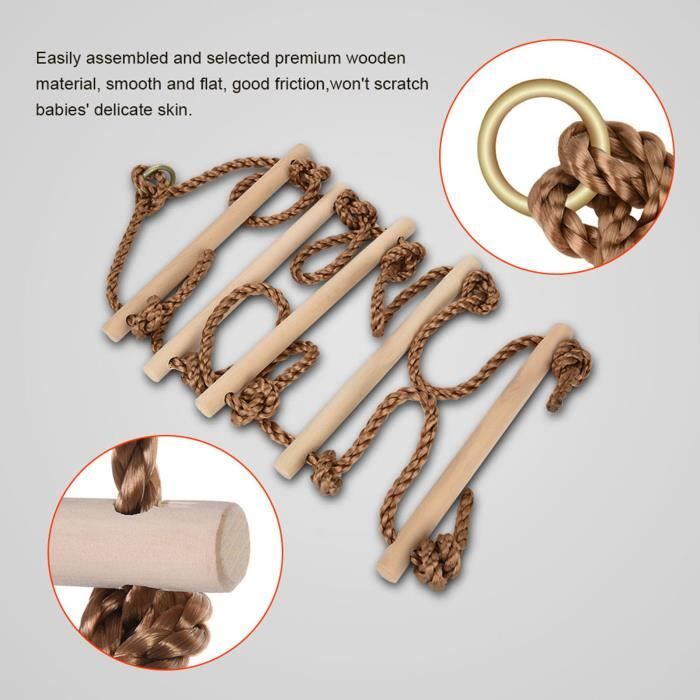 Filet De Corde D'escalade 5 Pièces, Connecteur En Plastique, Accessoires D'escalade Pour Amusement En Plein Air, Pièces De Corde D'escalade