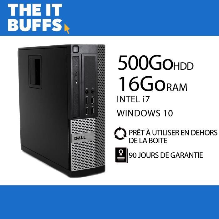 Acheter Dell 7010 I7 16Go RAM 500Go HDD Windows 10 Ordinateur de bureau Reconditionné - 359,00 € Dell 7010 I7 16Go RAM 500Go HDD Windows 10 Ordinateur de bureau Reconditionné - Dell reconditionné disponible sur Cdiscount Seconde Vie