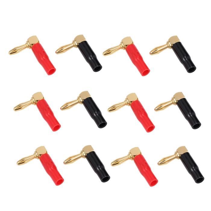 FICHES BANANES AUDIO Speaker Wire Connecteur de Câble 10 Pièces Iche
