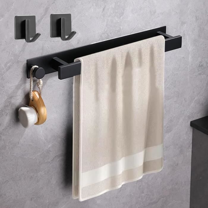 Barre Serviettes 40 Cm Pratique Porte Serviette,porte-serviettes Adhésif En Acier Inoxydable,support De Rouleau De Papier Porte Papier Toilette Doré