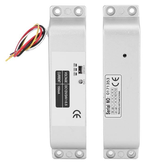 Serrure électrique à Pêne Dormant 12V – 4 Fils, SODIAL, Pour Porte Blindée