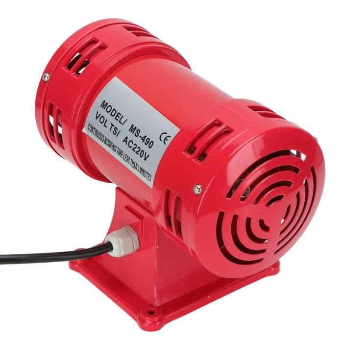 Alarme Sirène à Moteur Électrique 24V - Amplification Industrielle