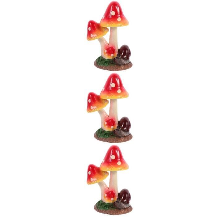 60 Mini Champignons En Résine Colorés - Décorations Pour Jardin Féerique, Bonsaï, Micro Paysage, DIY