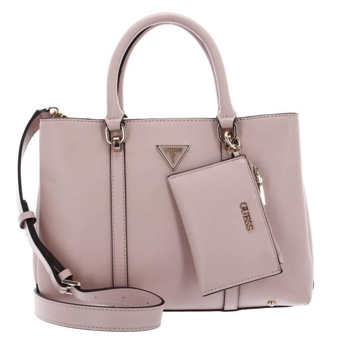 Guess Eco Carly Girlfriend Satchel HWEQG950906BLA, Sacs à main femme