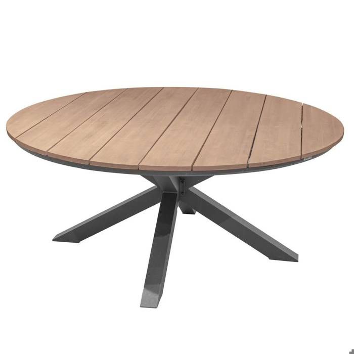 Table extérieure ronde 8 personnes Oriengo Hespéride Naturel
