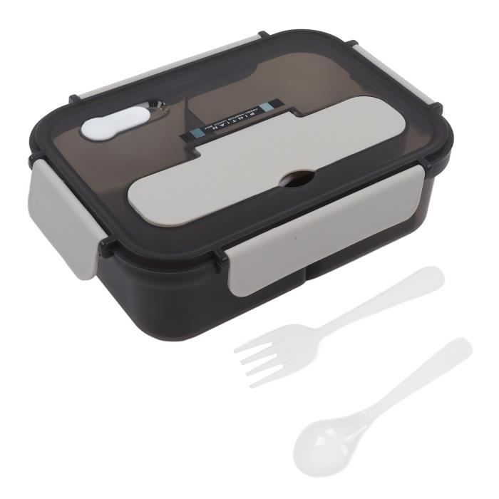 Boîte Bento Inox 2400ml Avec 2 Compartiments Amovibles - Lunch Box écologique Pour Adultes Et Enfants