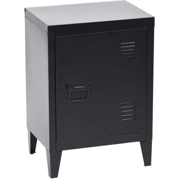 Homy Casa Table De Chevet En Metal Avec 2 Etageres Petit Meuble De
