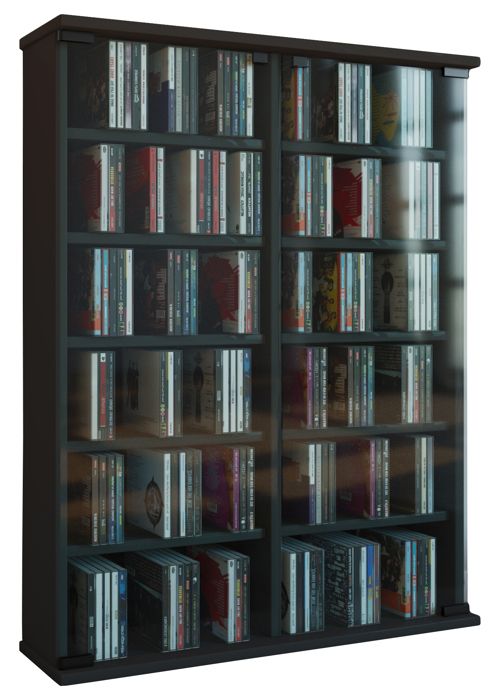 Roma Tour Rangement Bibliotheque Cd Dvd 300 Cd Noir Achat