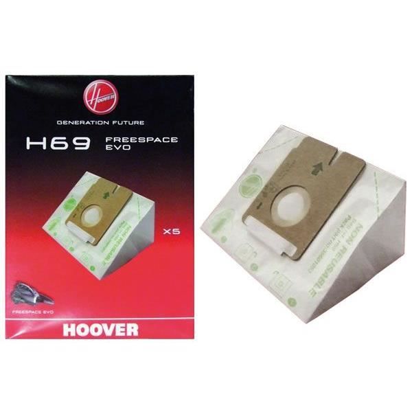 Hoover PAQUET DE 5 SACS ASPIRATEUR H69 35601053 35601053 - vue 1