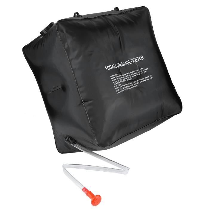 Douche solaire portable 20L / 40L - Sac d'eau chauffant pour camping