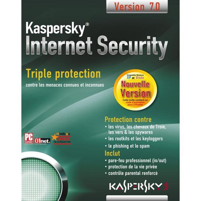 Kaspersky Internet Security 7 0 Prix Pas Cher Cdiscount