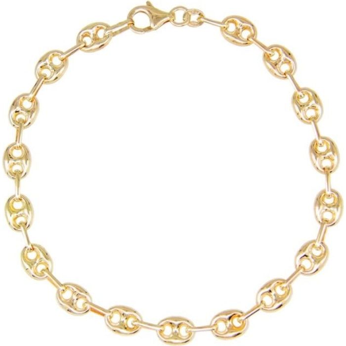 Bracelet - Maille Grain de Café - Or Jaune - Femme