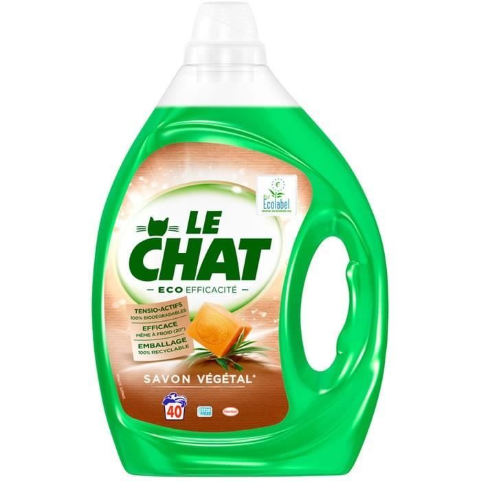 Lot De 6 Le Chat Eco Efficacite Lessive Liquide Au Savon Vegetal 40 Lavages 2 L Cdiscount Electromenager Lot De 6 Le Chat Eco Efficacite Lessive Liquide Au Savon Vegetal 40 Lavages 2 L Cdiscount Electromenager