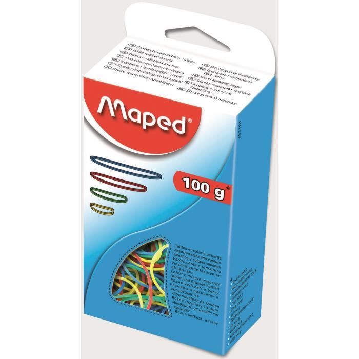 Maped Bracelets Caoutchouc Couleurs 100g Achat Vente