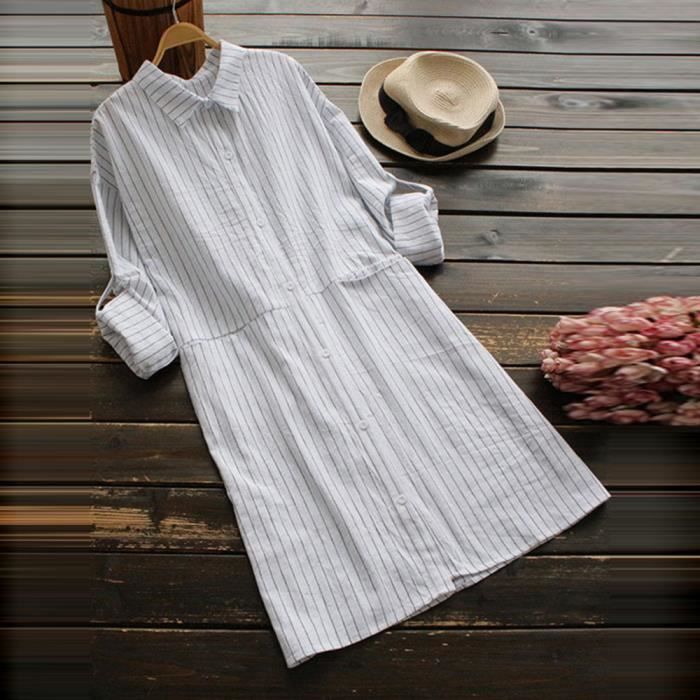 robe manche longue coton