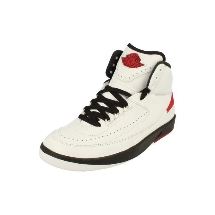 Baskets Femme Nike Air Jordan 2 Retro - Blanc - Cuir - Lacets
