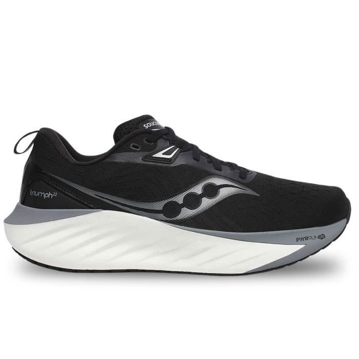 Chaussure de Course - SAUCONY - Triumph 22 - Noir - Lacets - Homme