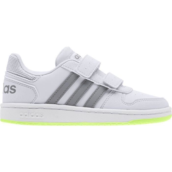 Baskets enfant adidas VS Hoops 2.0 Gris clair gris vert vif