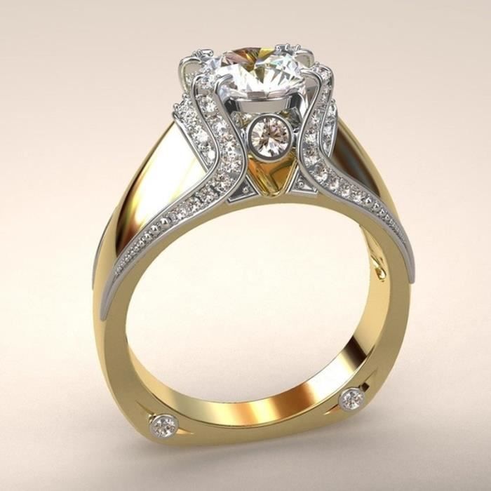 bague fiancaille femme or jaune