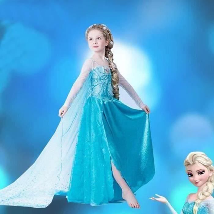 Déguisement princesse bleu fille 2-3 ans