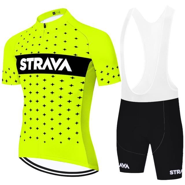 Hommes Cyclisme vélo à manches courtes Vêtements de vélos Sportswear Set/Maillot/Short Costume 