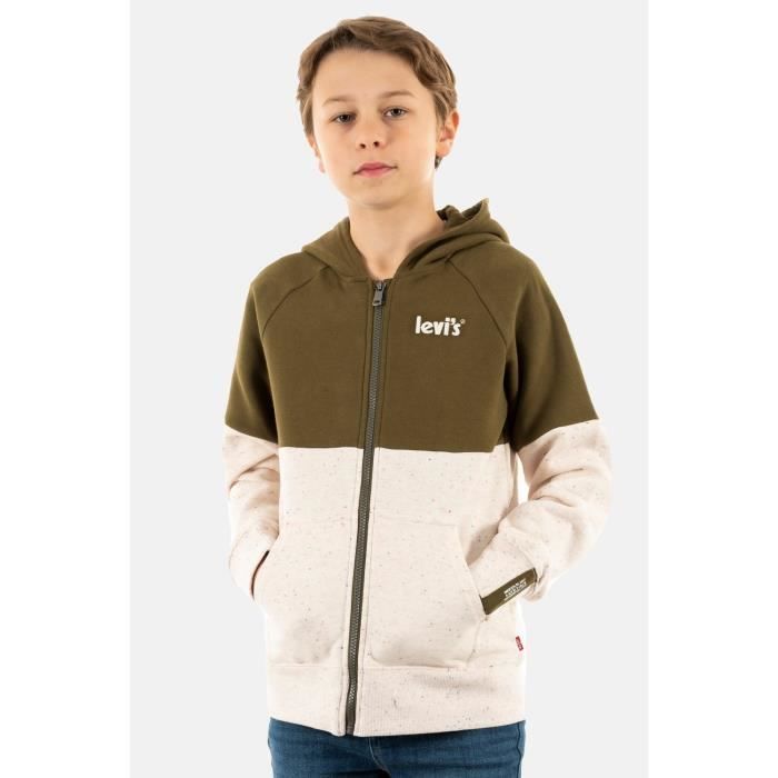 sweat levis varsity colorblocked e1f dark olive 14 ans