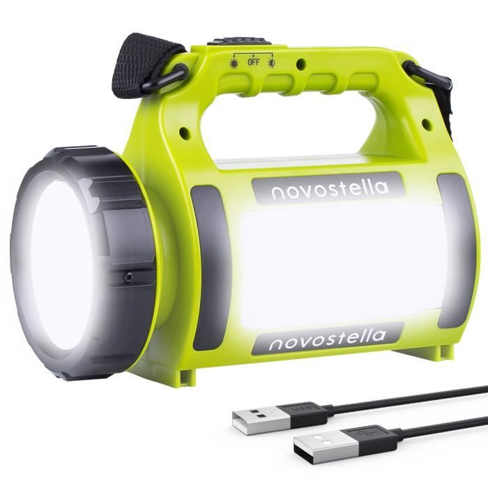 Novostella Lampe Torche LED Rechargeable Etanche, CREE LED 3 en 1
