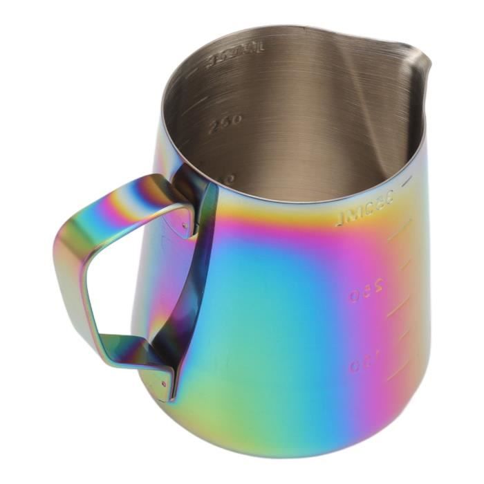 Pichet à Lait Inox Pour Mousse – Bec Verseur Précis, Poignée Ergonomique, Idéal Pour Cappuccino Et Latte Art