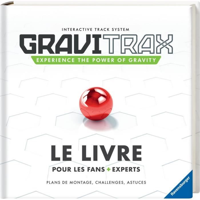 Livre GraviTrax - 110 pages d'astuces et défis - Jeu de construction STEM - Circuit de billes créati